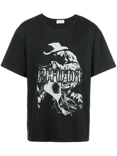 Rhude футболка с принтом