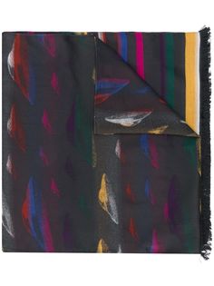 PS Paul Smith frayed striped scarf