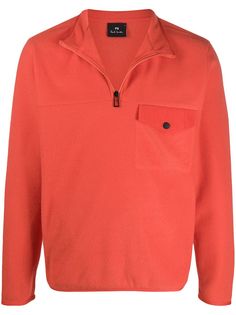 PS Paul Smith front zip fleece sweatshirt