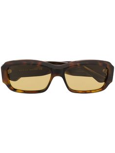 Gucci Eyewear солнцезащитные очки в прямоугольной оправе