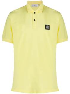 Stone Island рубашка-поло с нашивкой-логотипом