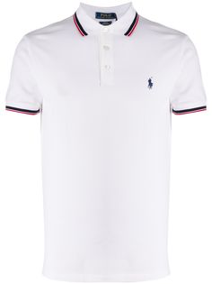 Polo Ralph Lauren рубашка-поло с отделкой в полоску