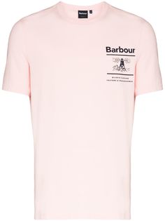 Barbour футболка с логотипом