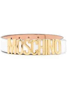 Moschino ремень с металлическим логотипом