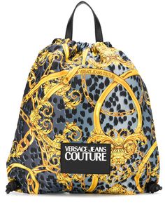 Versace Jeans Couture рюкзак с кулиской и принтом Leo Chain