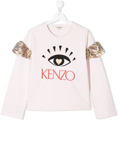 Kenzo Kids TEEN ruffled sleeve sweatshirt