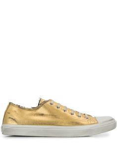 Saint Laurent metallic sheen low-top sneakers