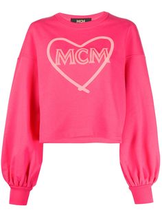 MCM heart-print branded sweatshirt
