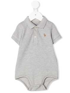 Ralph Lauren Kids short sleeve polo romper