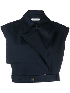 Cédric Charlier cropped fitted top