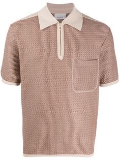 Lemaire zipped knitted polo shirt
