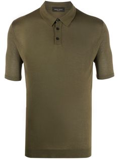 Roberto Collina knitted short sleeve polo shirt