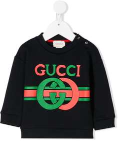 Gucci Kids interlocking G print sweatshirt
