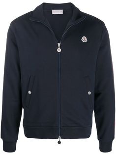 Moncler side stripe zipped sweatshirt