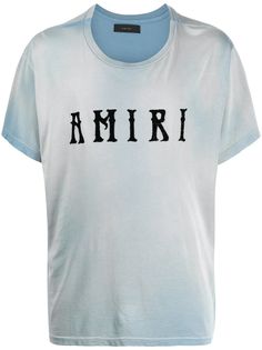 AMIRI футболка с принтом тай-дай и логотипом