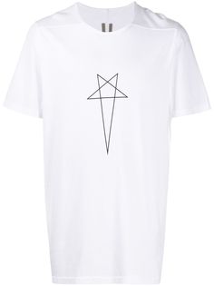Rick Owens DRKSHDW boxy fit star logo T-shirt