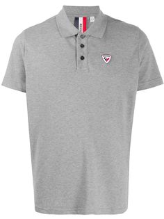 Rossignol logo patch polo shirt