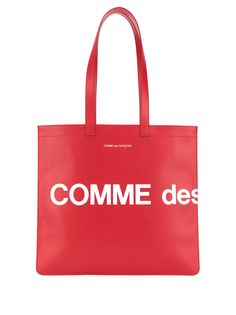 Comme Des Garçons Wallet logo tote bag