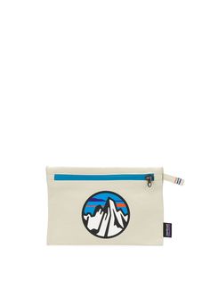 Patagonia graphic-print organic cotton pouch