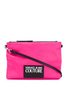 Versace Jeans Couture logo patch clutch