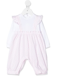 Il Gufo polka dot romper