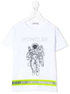 Moncler Kids футболка Lets Discover the Galaxy с круглым вырезом