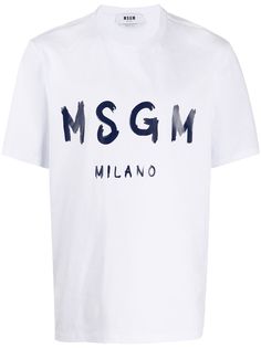 MSGM футболка с логотипом