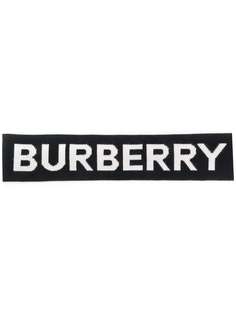 Burberry шарф вязки интарсия с логотипом