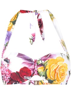 Dolce & Gabbana лиф бикини с цветочным принтом