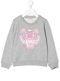 Kenzo Kids толстовка с вышивкой Tiger