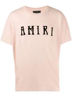 AMIRI футболка с фактурным логотипом