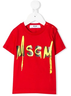 Msgm Kids футболка с короткими рукавами и логотипом