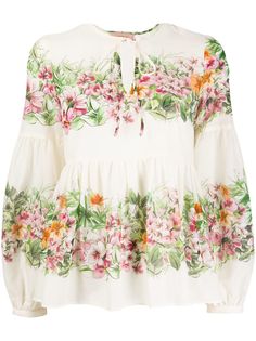 Twin-Set блузка с цветочным принтом