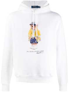 Polo Ralph Lauren худи с кулиской и принтом Polo Bear