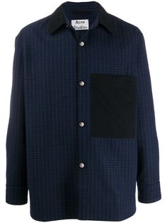 Acne Studios клетчатая куртка на кнопках