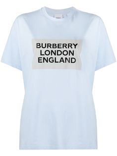 Burberry футболка оверсайз с логотипом