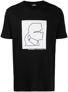 Karl Lagerfeld футболка с принтом Karl