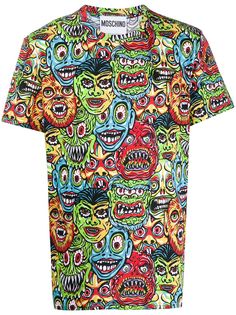 Moschino футболка с принтом Moschino Monsters