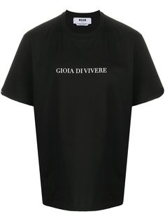 MSGM футболка с принтом