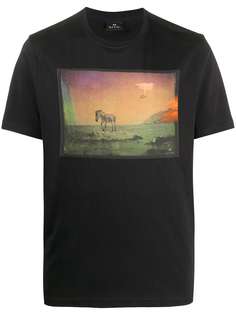 PS Paul Smith crew neck zebra print T-shirt
