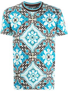 Dolce & Gabbana футболка с принтом Maiolica