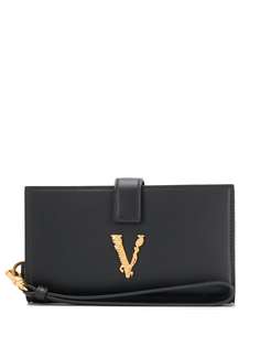 Versace кошелек с металлическим логотипом