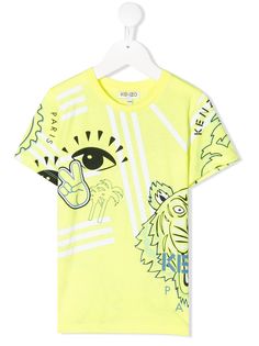 Kenzo Kids eye print T-shirt