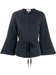 GANNI pinstripe blouse