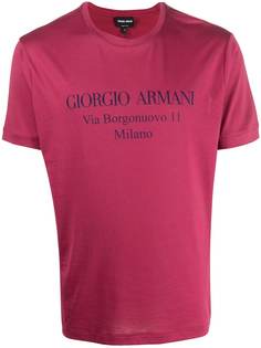 Giorgio Armani logo print T-shirt