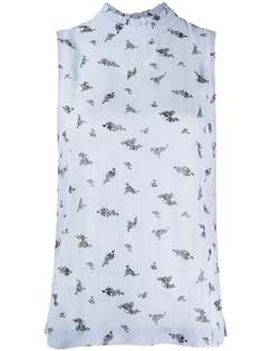 GANNI floral print blouse