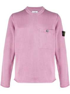 Stone Island chest-pocket knit jumper