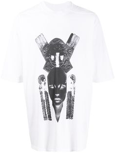 Rick Owens DRKSHDW face-print oversized T-shirt