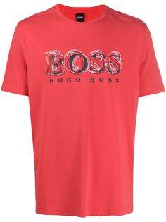 BOSS crew-neck logo T-shirt