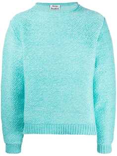 Acne Studios woven knit oversized jumper